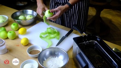 Homemade apple fries ala mode, as inspired by Legoland