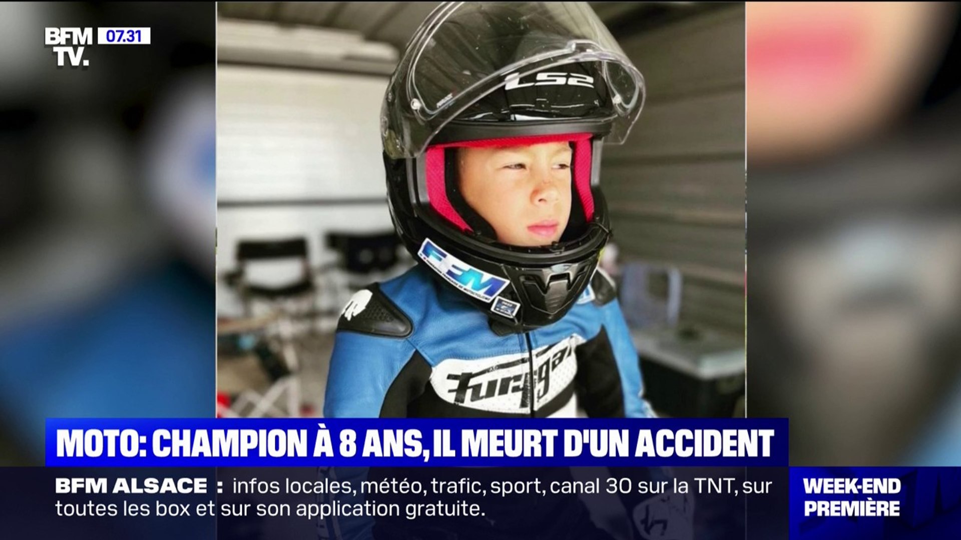 Le champion de moto Mathis Bellon, 8 ans, est mort après son accident -  Vidéo Dailymotion