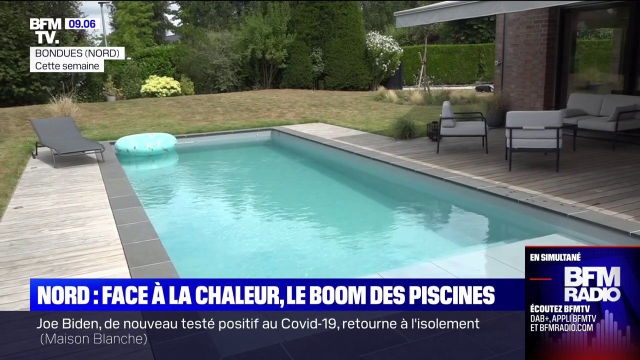 Avec les fortes chaleurs, le boom des constructions de piscines dans le Nord