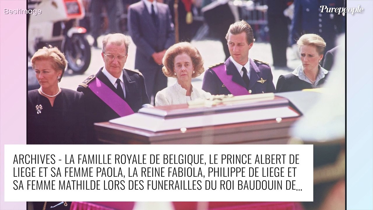 Mort du roi Baudouin de Belgique : l'émotion de la reine Fabiola lors de ses obsèques, des photos déchirantes