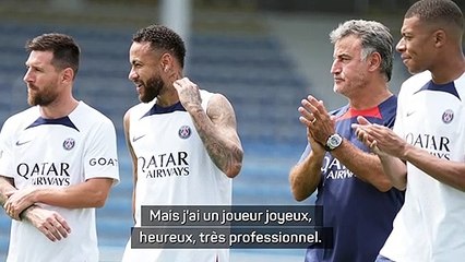 Trophée des champions - Pour Galtier, Neymar est un joueur "joyeux, heureux, très professionnel et de classe mondiale"