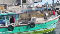 Arrivée d'un bateau sri-lankais à La Réunion