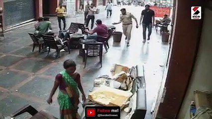 સુરતના સરથાણા પોલીસ મથકના PIની દાદાગીરી, જુઓ Video