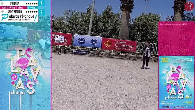 Demi-finale du tête-à-tête : 10ème International féminin à pétanque de Palavas 2022