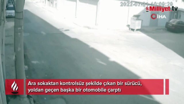 Dikkatsiz sürücü kazaya neden oldu