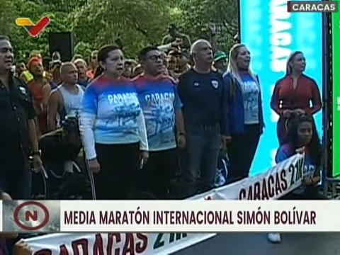 Alcaldesa de Caracas Carmen Meléndez: 670 atletas iniciaron el maratón felices y con entusiasmo