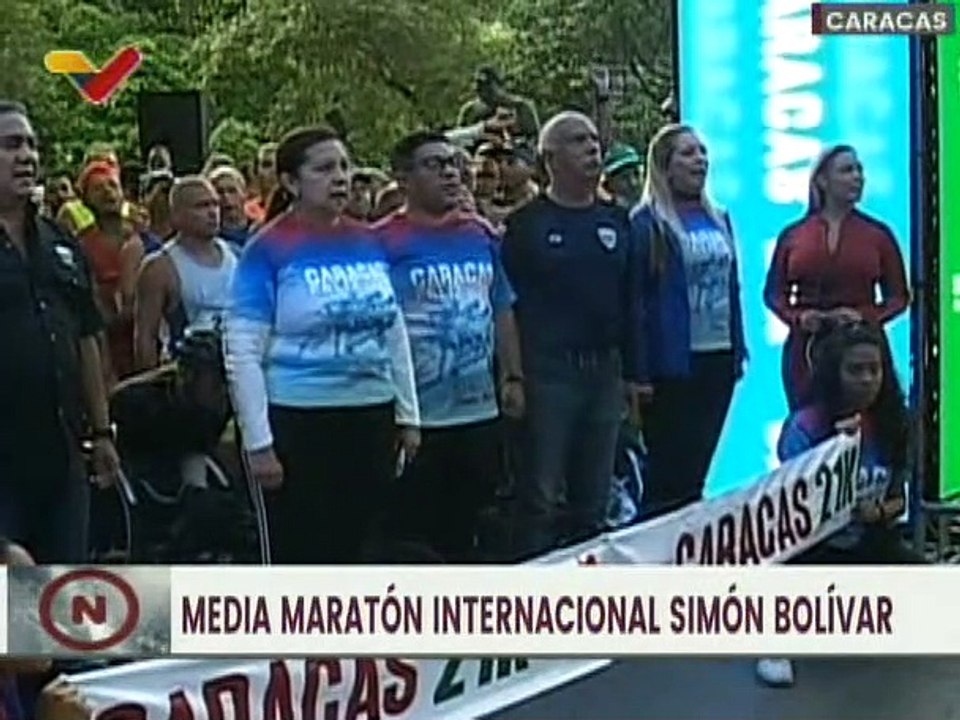 Alcaldesa de Caracas Carmen Meléndez: 670 atletas iniciaron el maratón felices y con entusiasmo