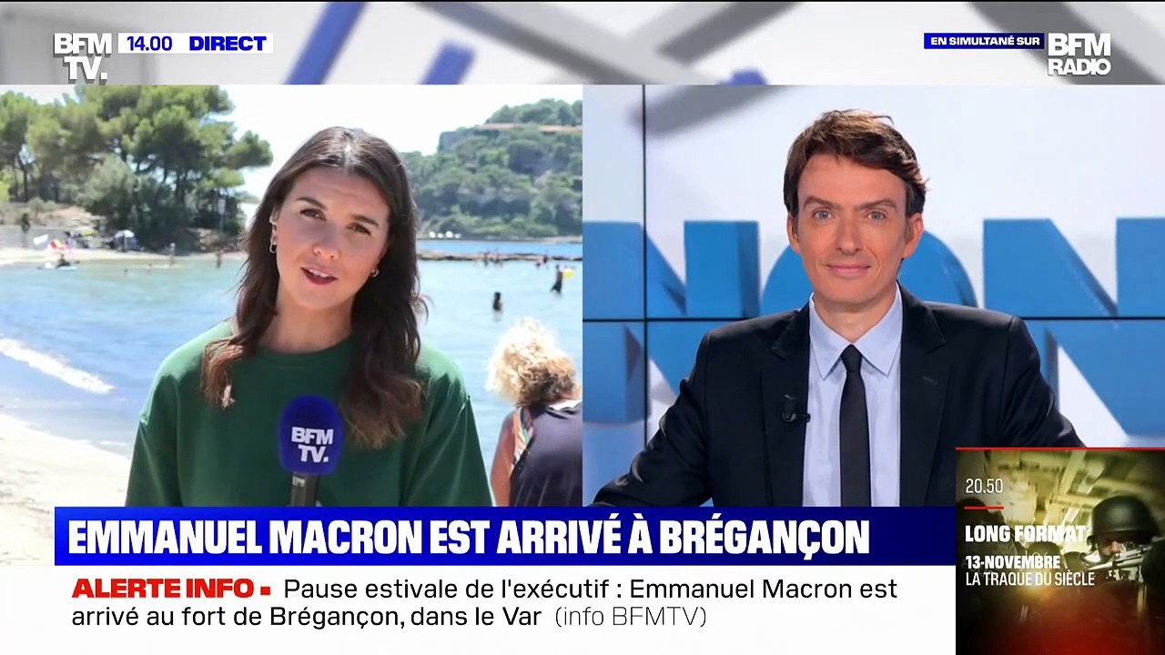 Emmanuel Macron est au fort de Brégançon pour une "pause studieuse"