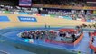 Jeux du Commonwealth - Birmingham 2022 - La spectaculaire chute sur la piste de Matt Walls qui a atterri dans le public avec son vélo !