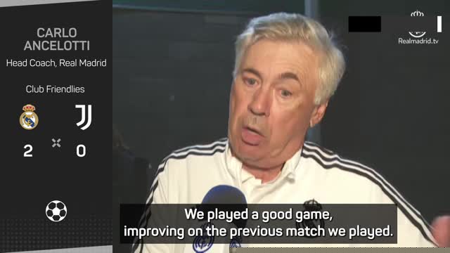 Ancelotti focussed on Super Cup after 'positive' pre-season