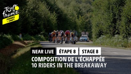 10 coureuses dans l'échappée / 10 riders in the breakaway - Étape 8 / Stage 8 - #TDFF2022