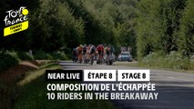 10 coureuses dans l'échappée / 10 riders in the breakaway - Étape 8 / Stage 8 - #TDFF2022