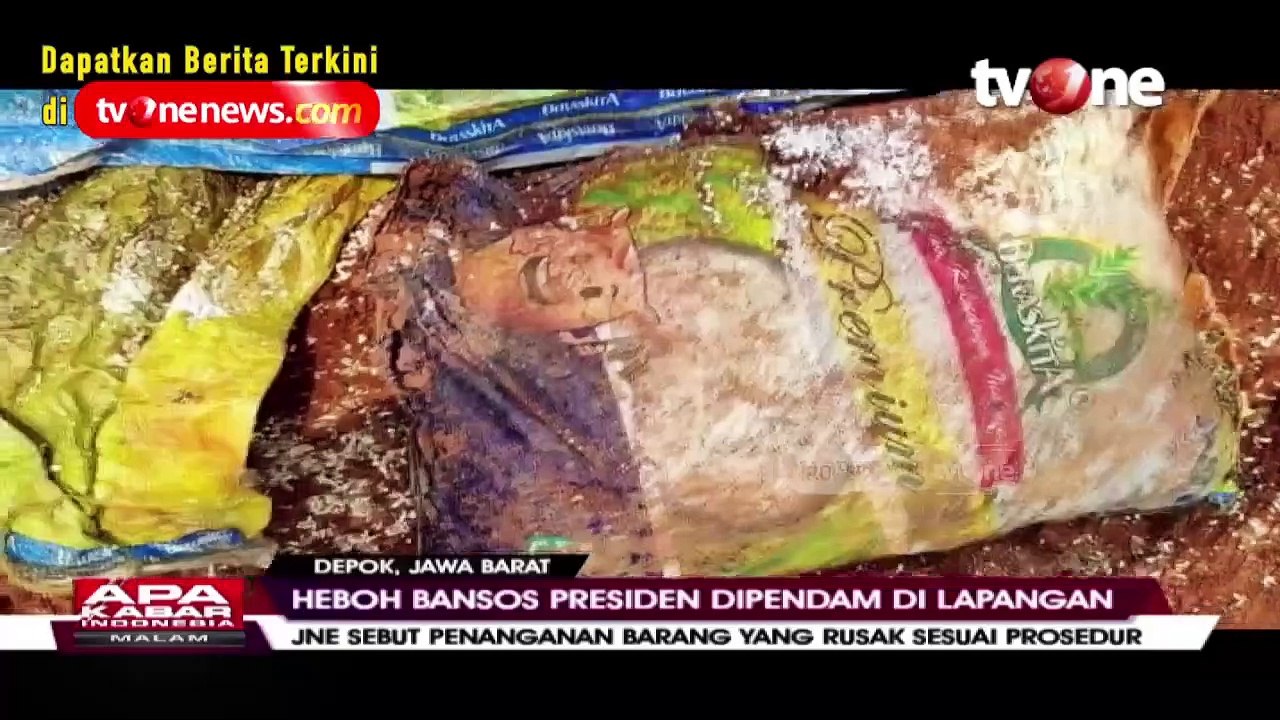 Polres Depok Tangani Heboh Bansos Presiden Dipendam di Lapangan _