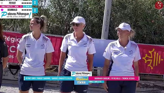 Finale du triplette - 10ème International féminin à pétanque de Palavas 2022