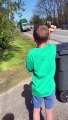 Autistic Child Receives Special Gift From Recycling Workers