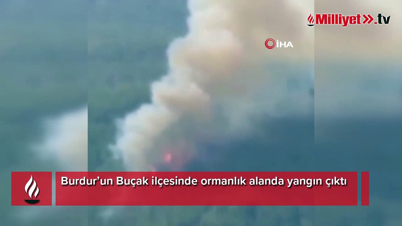 Burdur’da orman yangını