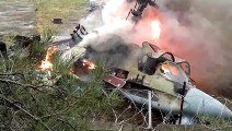 Terrible Shot: The $16 million Russian Ka 52 combat helicopter is shot down by Ukrainian forces.