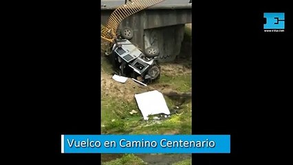 Vuelco en Villa Elisa