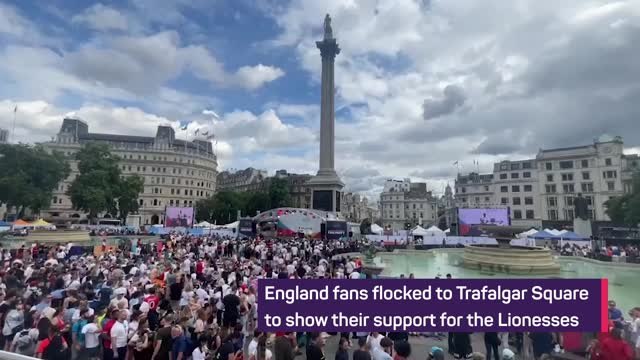 London in full Lionesses spirit