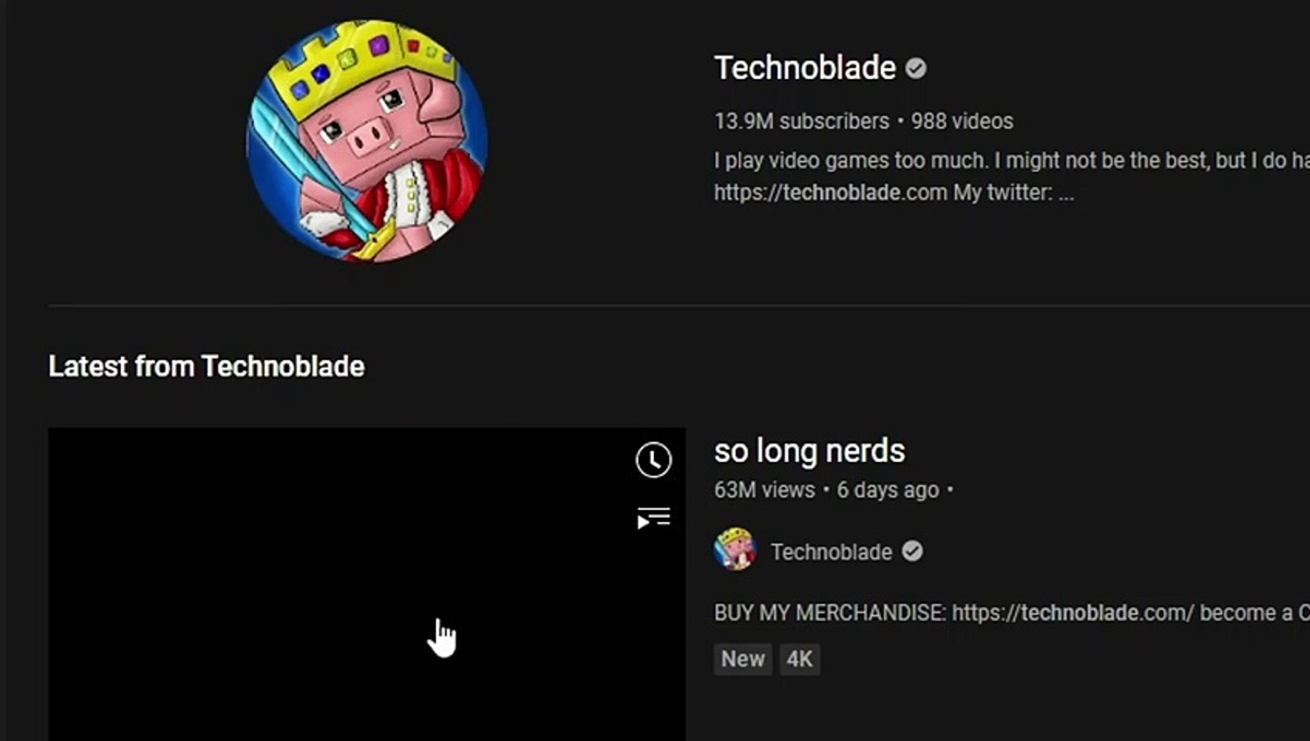 MrBeast Last Message to Technoblade 