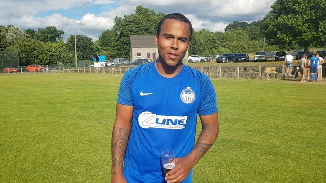 Nordine Schmitz après la victoire de Trois-Ponts en Coupe de Belgique