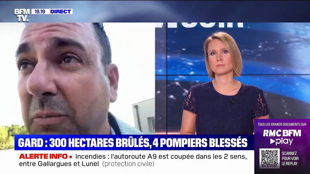 Incendie dans le Gard: "Pour aider, vaut mieux rester chez soi", conseille le maire d'Aubais