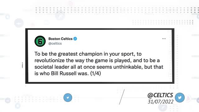 Socialeyesed - NBA legend Bill Russell dies aged 88