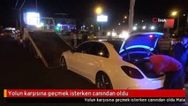 Yolun karşısına geçmek isterken canından oldu