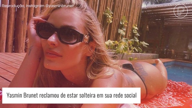 Solteira, Yasmin Brunet avisa que quer viver um romance e lamenta: 'Ninguém chega em mim'