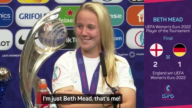 'I am just Beth Mead' - Euro glory not quite sunk in yet for Lionesses