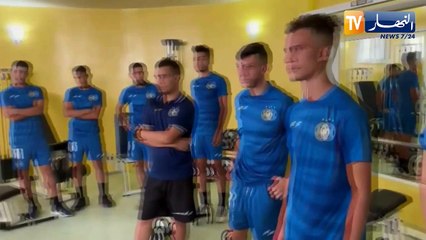 عناصر الوفاق تواصل التحضيرات بتونس وتجري حصة بقاعة تقوية العضلات