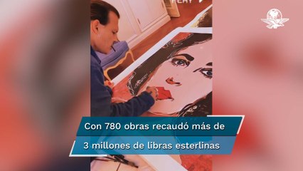 En cuestión de horas, se agotan las primeras pinturas de Johnny Depp