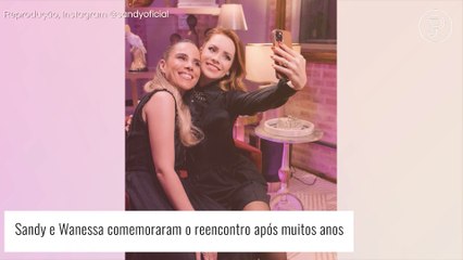 Sandy mostra reencontro com Wanessa para gravação de dueto e marido zoa: 'Rivais juntas'