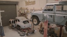 Porsche 356 Restoration Project on Celette frame bench