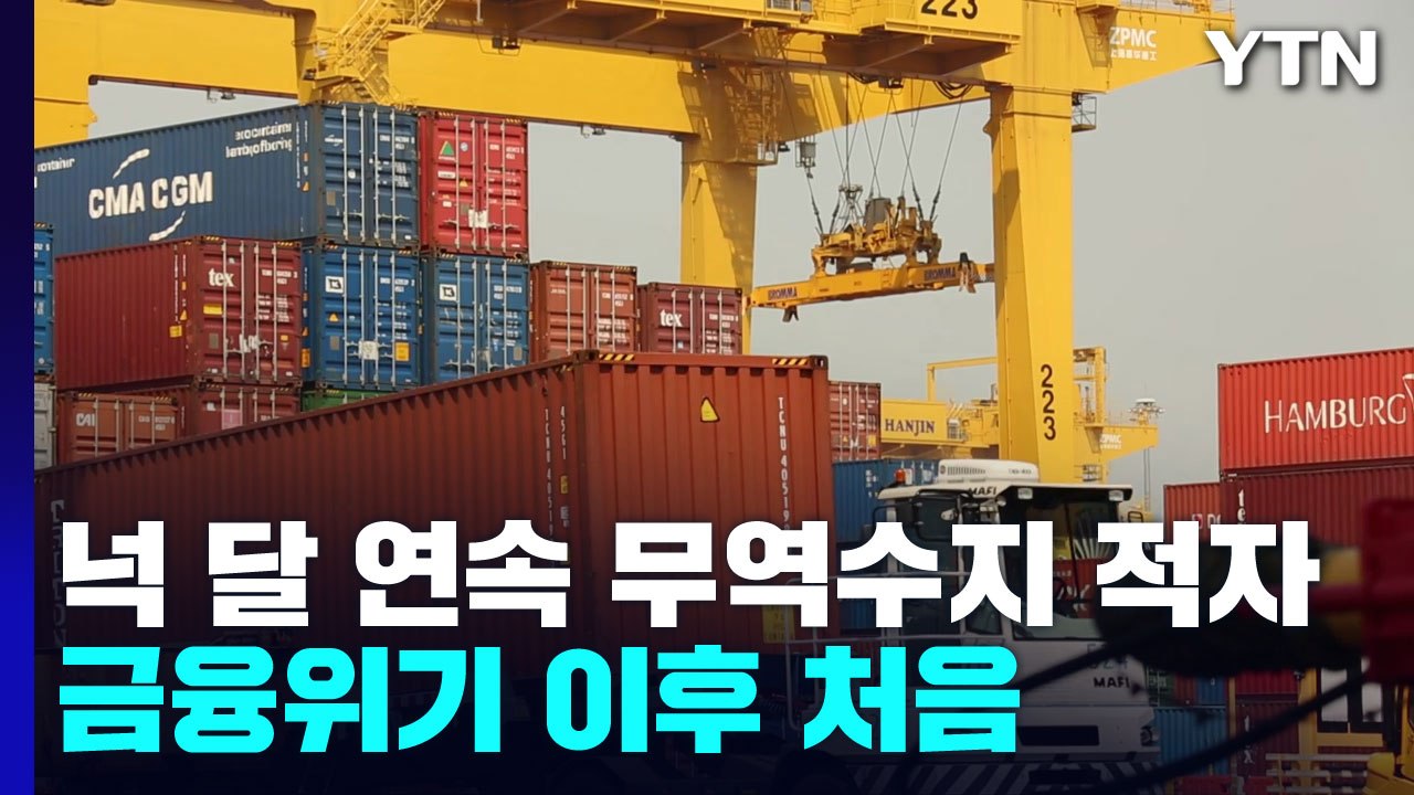 4개월 연속 무역수지 적자...금융위기 이후 처음 / YTN