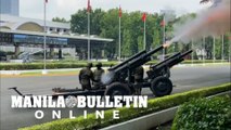 Armed Forces of the Philippines honors the late former President Fidel V. Ramos with gun salute