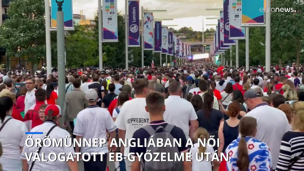 It's home: örömünnep Angliában a női válogatott EB-győzelme után