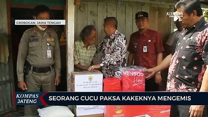 Seorang Kakek di Grobogan Dipaksa Mengemis Oleh Cucunya