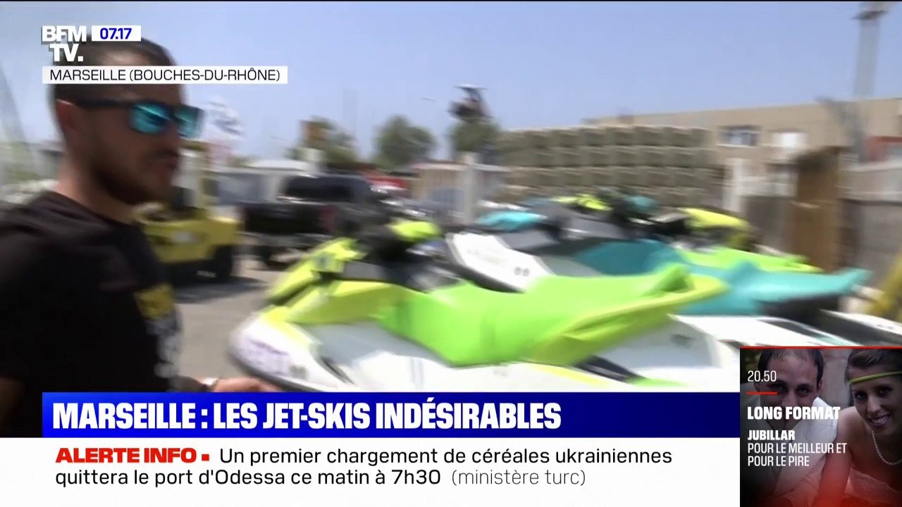 Marseille: les utilisateurs de jet-skis interdits de se mettre à l'eau  pendant la préparation des Jeux Olympiques de 2024