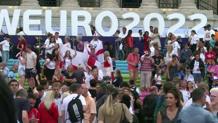 Les Anglais fêtent leur victoire à l'Euro féminin de football 2022
