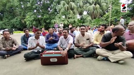 કાયમી કરવાની માંગ સાથે MS યુનિવર્સિટીના હંગામી કર્મચારીઓનું આંદોલન