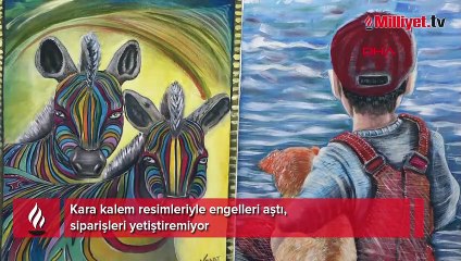 Engelleri kara kalemle aştı! Siparişlere yetişemiyor