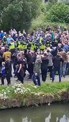 Download Video: 'Pepper spray' claims as police broke up disorder between Wigan Athletic and Preston North End fans