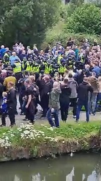 'Pepper spray' claims as police broke up disorder between Wigan Athletic and Preston North End fans