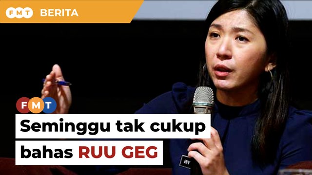 Seminggu tak cukup bahas RUU GEG, kata Yeo