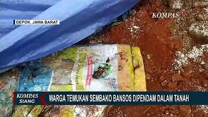 Download Video: Polisi Dalami Temuan Sembako Bansos Pemerintah yang Dikubur dalam Tanah di Kawasan Depok