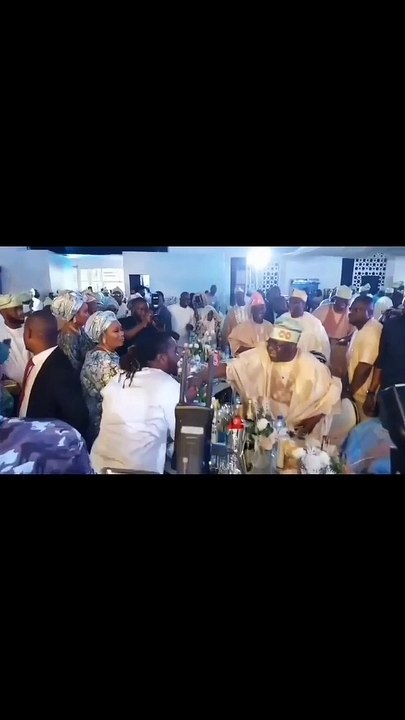 Bola Ahmed Tinubu attends the Traditional Wedding of Maryam Alausa and Ridwan Faniyi in Lagos.