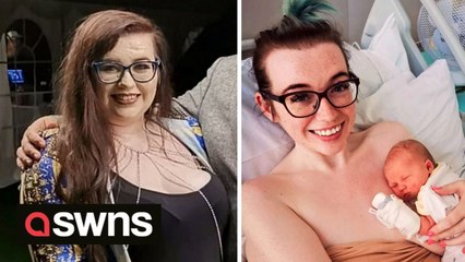 Woman who thought she couldn’t have children was overjoyed to fall pregnant after losing nine stone