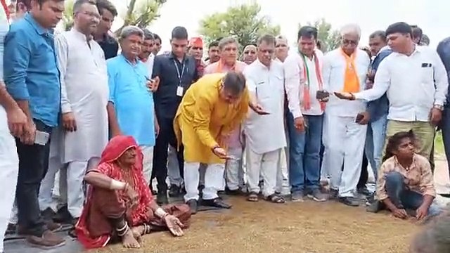 VIDEO : सीएम Ashok Gehlot के गृह क्षेत्र पहुंचे Satish Poonia, तो किसानों ने जता डाली 'पीड़ा'