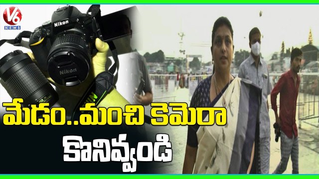 AP Minister Roja Visits Tirumala Temple _ V6 News